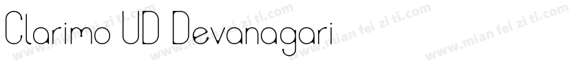 Clarimo UD Devanagari字体转换